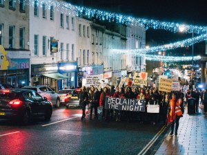 Reclaim The Night march oraganised by Bristol Unis Liberation Officer, Womens OFficer and FemSoc.